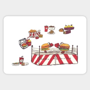 Burger Ring Sticker